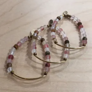 The Ashley -  Cherry quartz bracelet