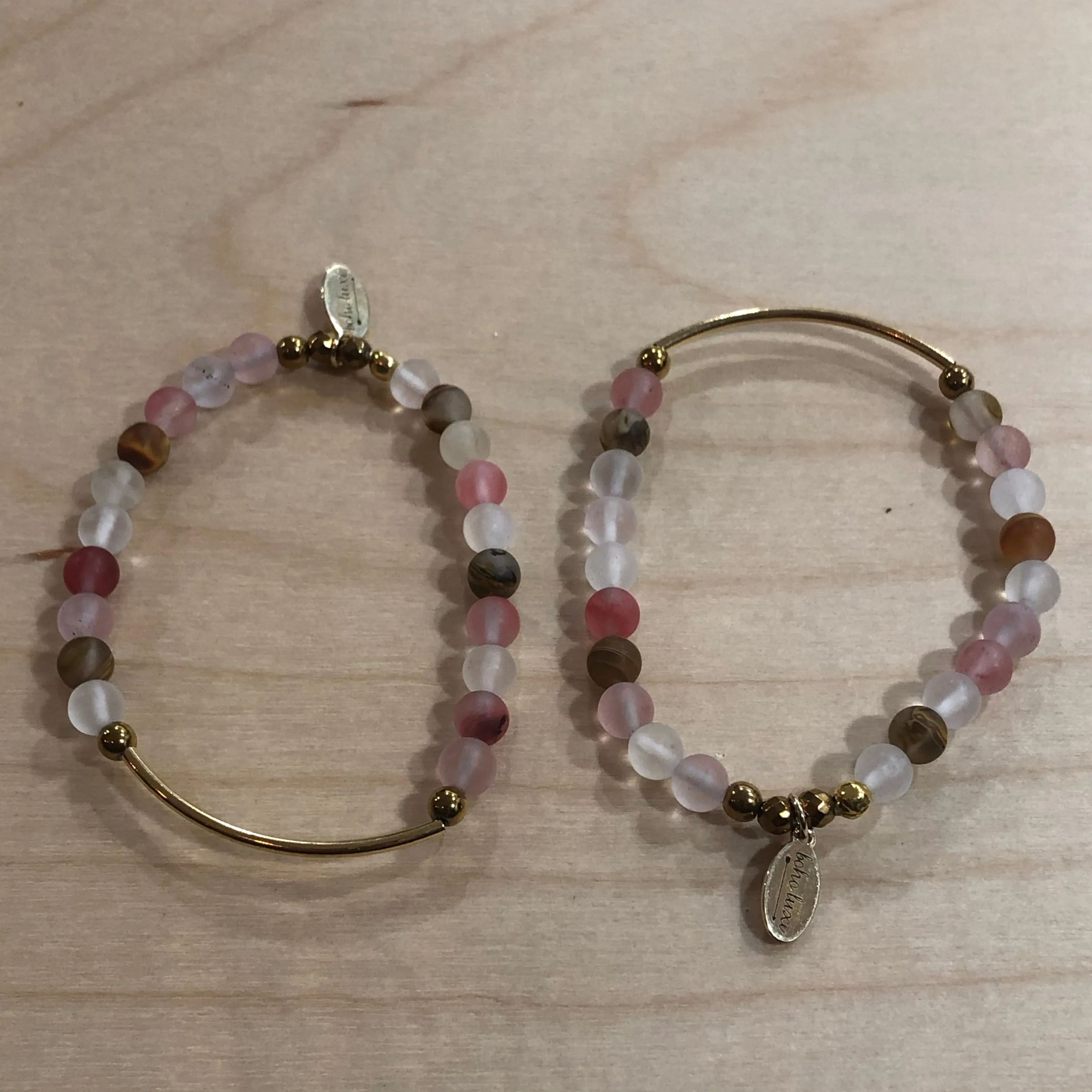 The Ashley -  Cherry quartz bracelet