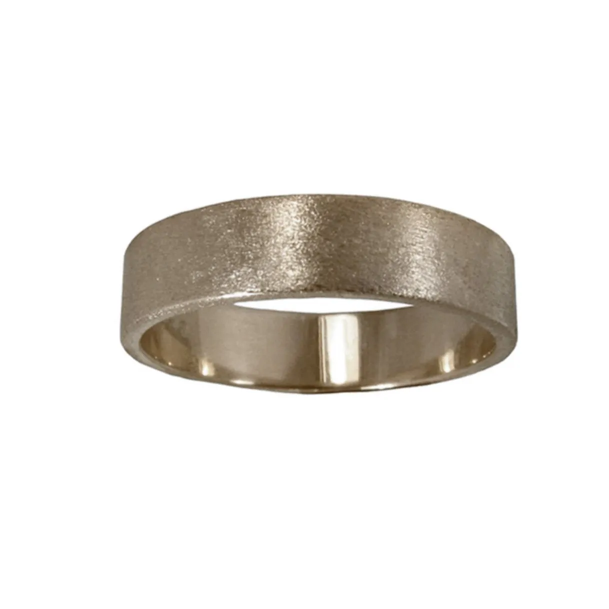 The Brushed Finish Flat Ring