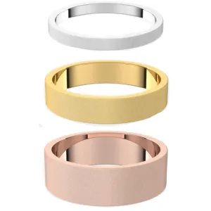 The Brushed Finish Flat Ring