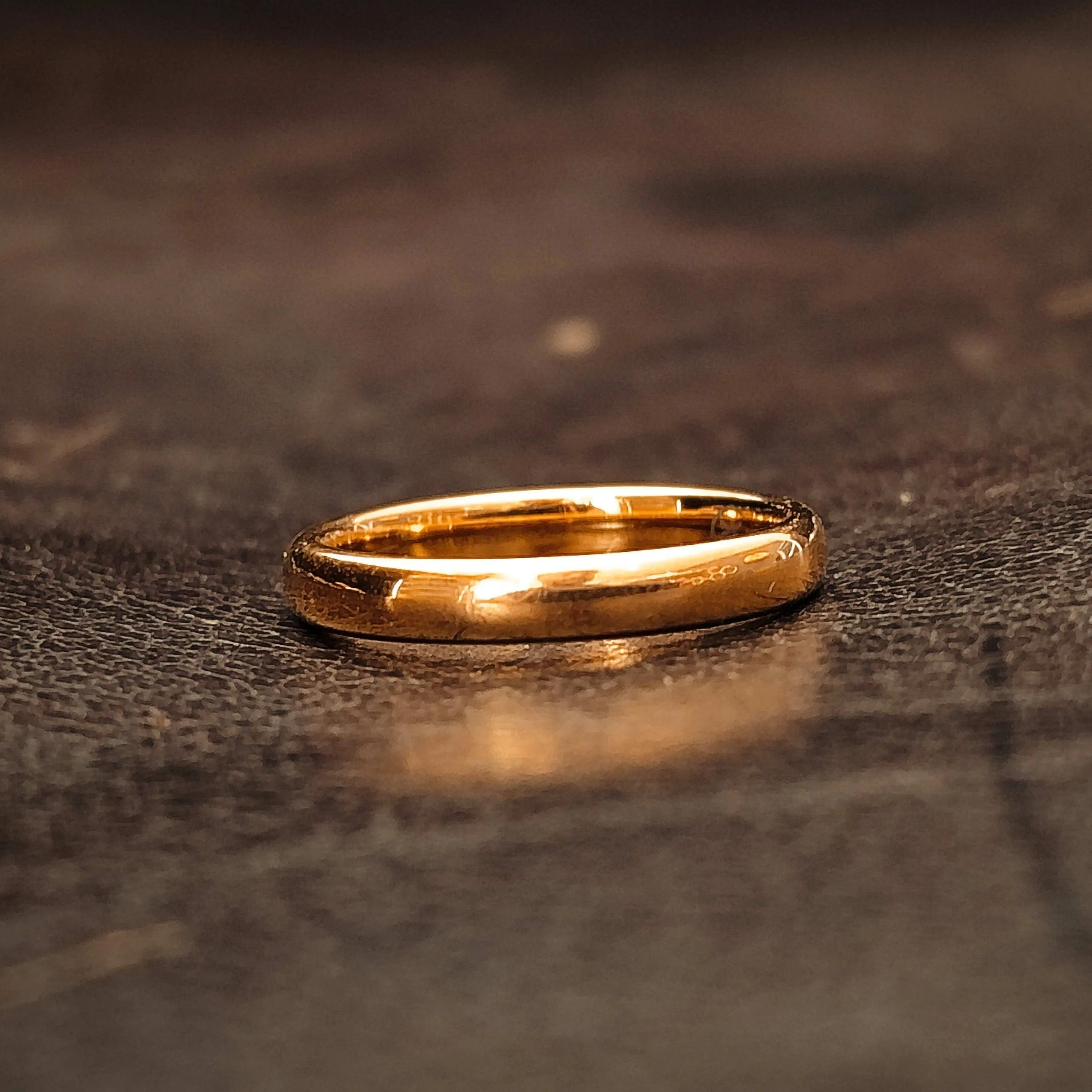 The Classic Gold - Gold plated Tungsten Ring | Womens Ring