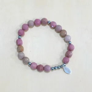 The Cora - Rhodonite semi-precious beads