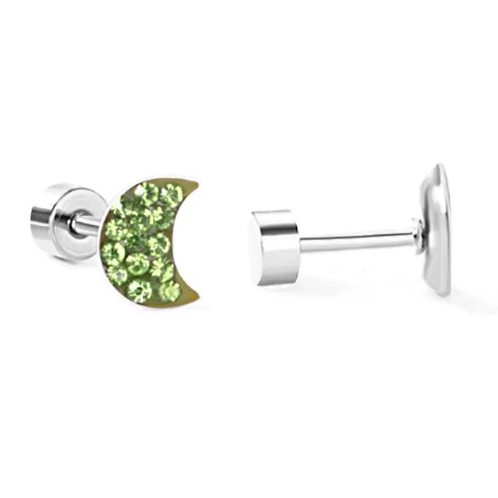 The Dazzling Moon Flatback Stud