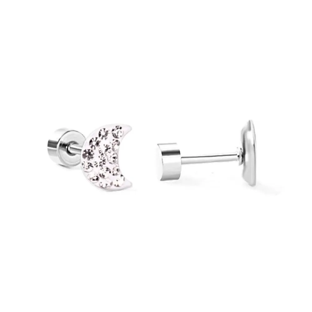 The Dazzling Moon Flatback Stud