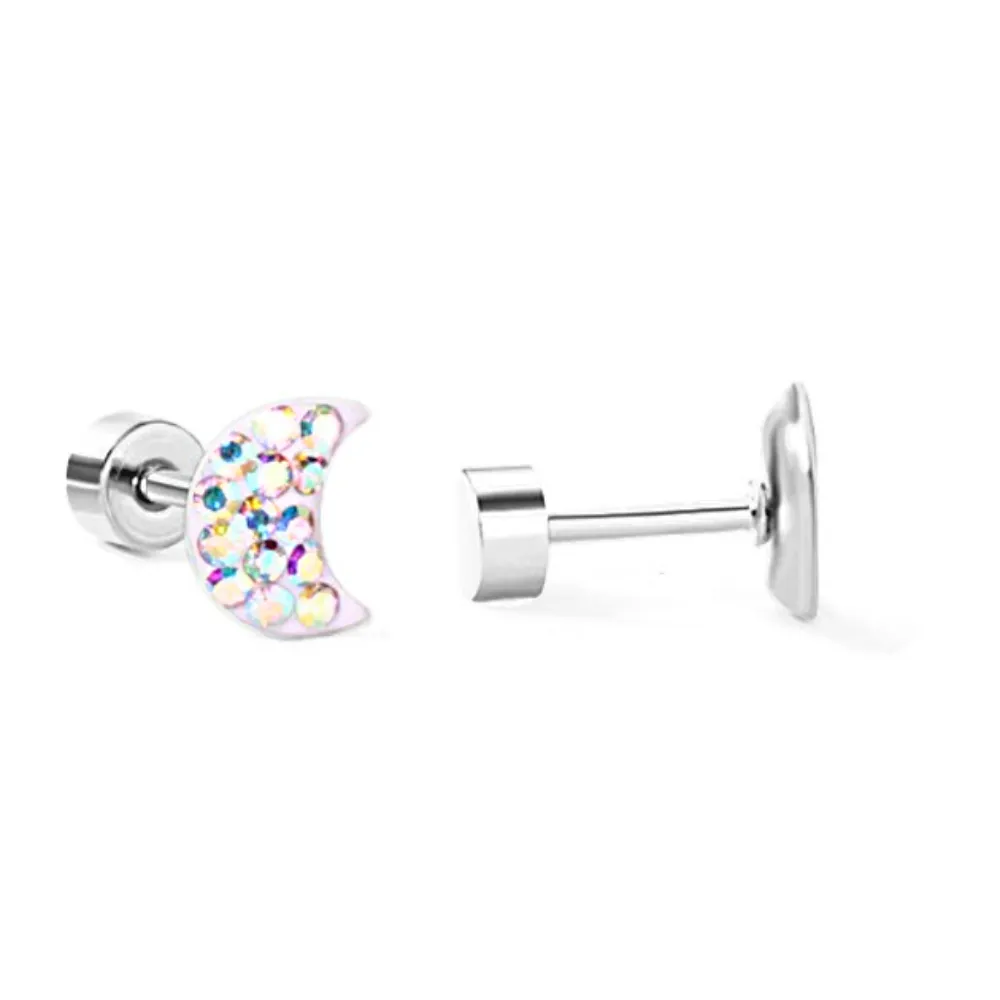 The Dazzling Moon Flatback Stud