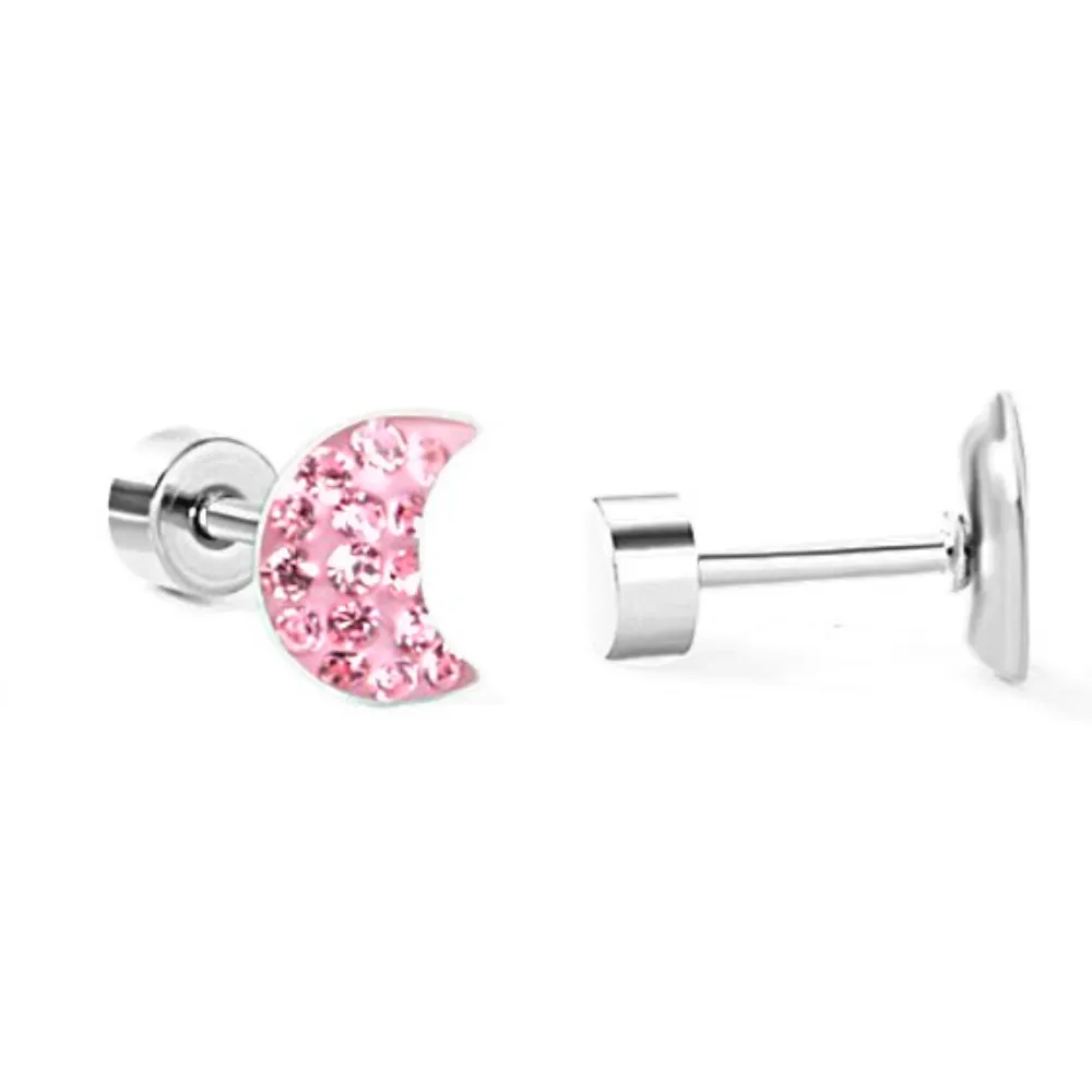 The Dazzling Moon Flatback Stud