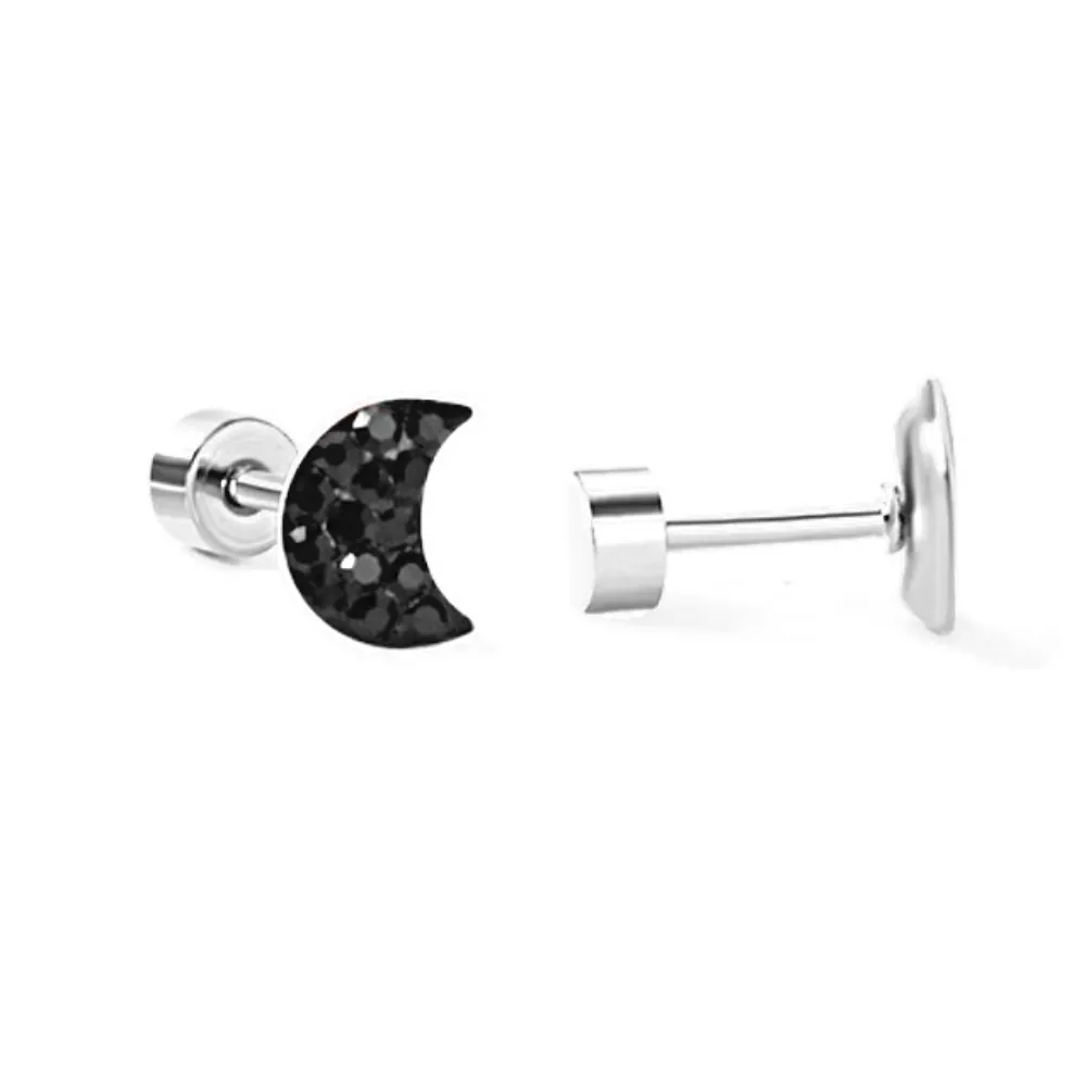 The Dazzling Moon Flatback Stud