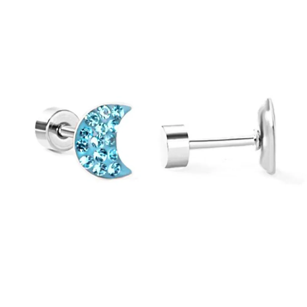 The Dazzling Moon Flatback Stud