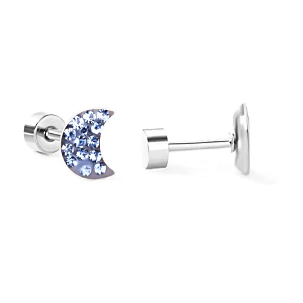 The Dazzling Moon Flatback Stud