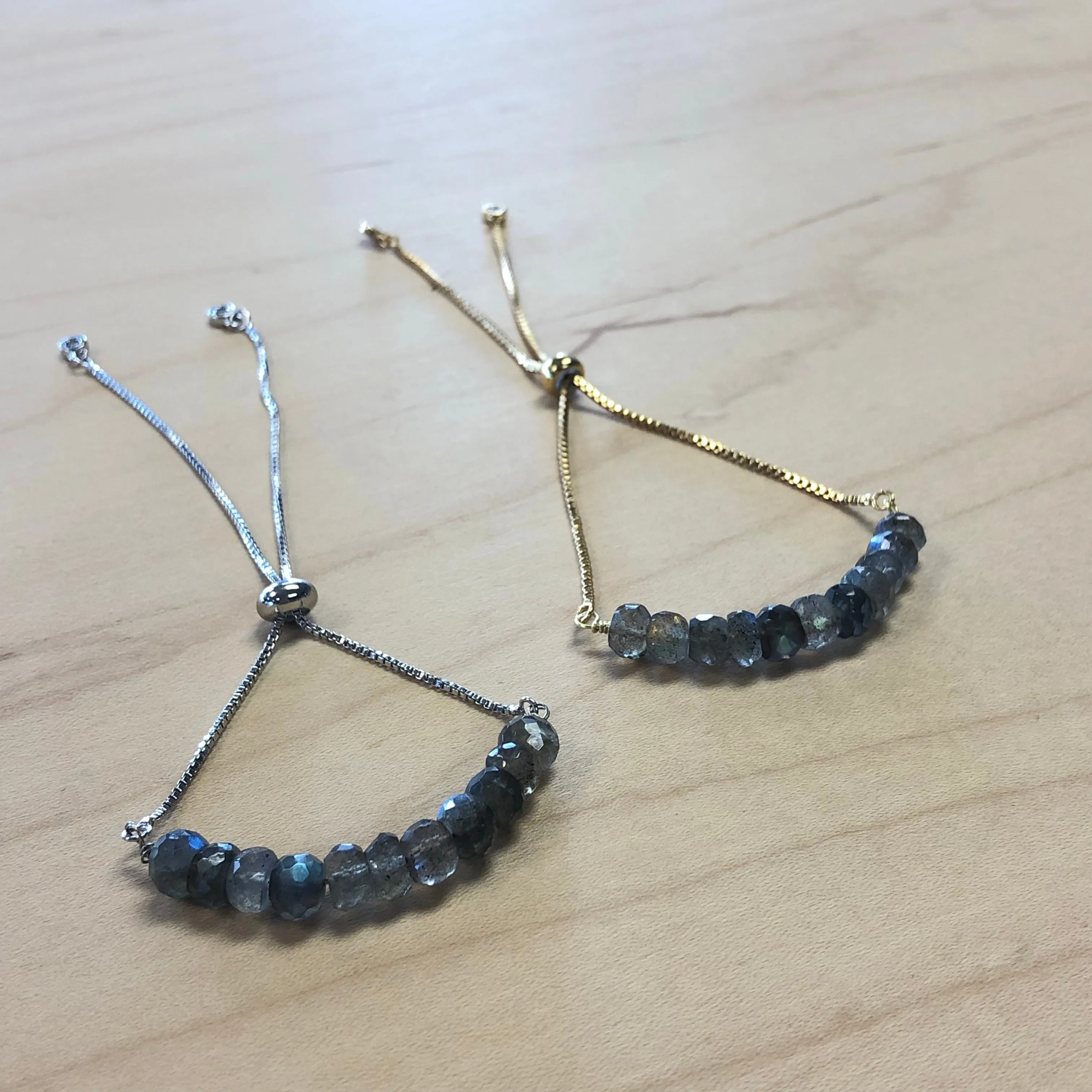 The Emerson  - Labradorite Bracelet on adjustable chain