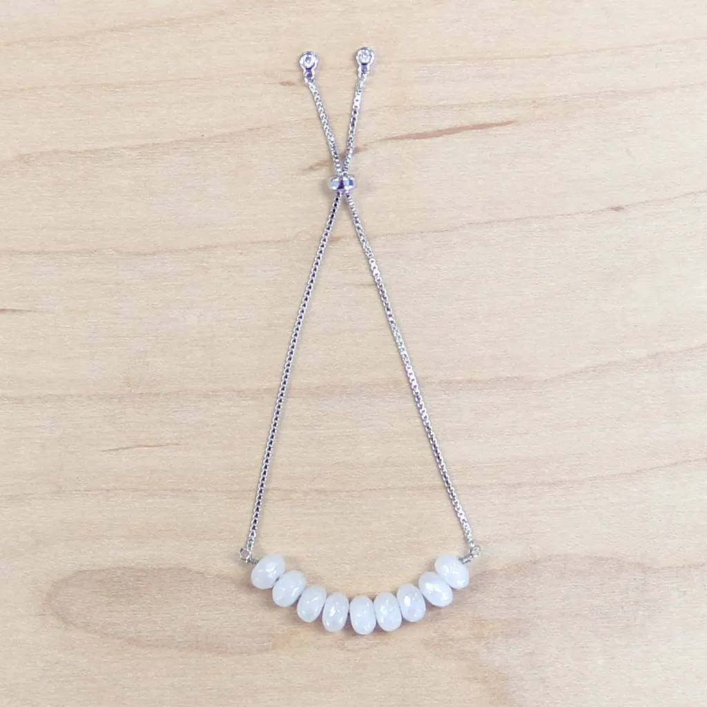 The Emerson - Moonstone bracelet with adjustable chain