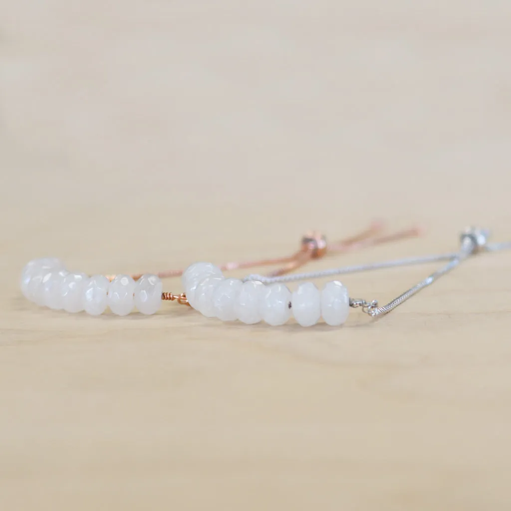 The Emerson - Moonstone bracelet with adjustable chain