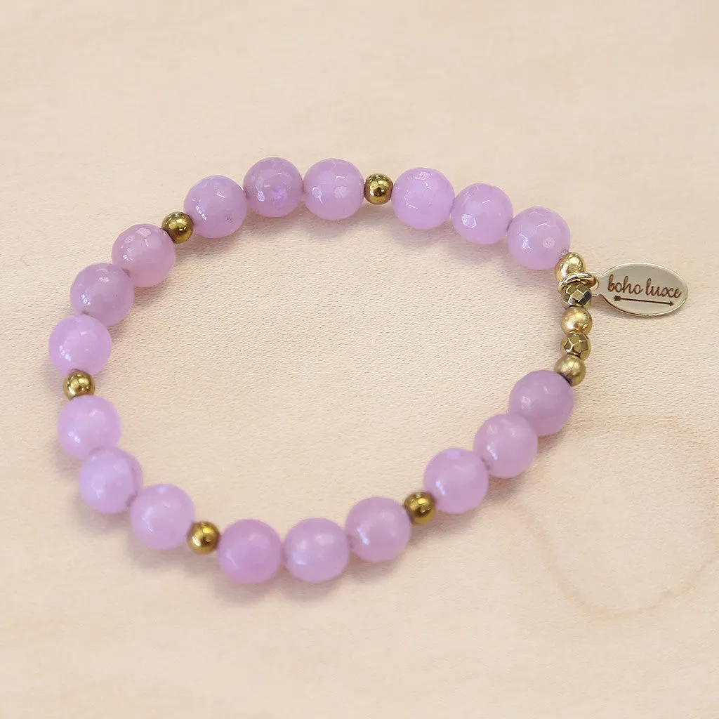 The Jessica - Purple Jade Bracelet