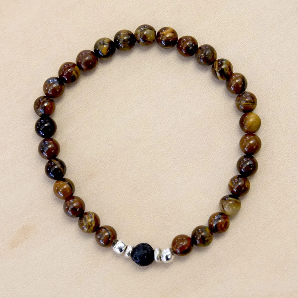 The John - Semi-precious Tigers Eye Bracelet