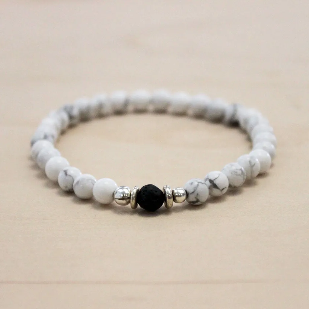 The Jude - Semi-precious Howlite Bracelet