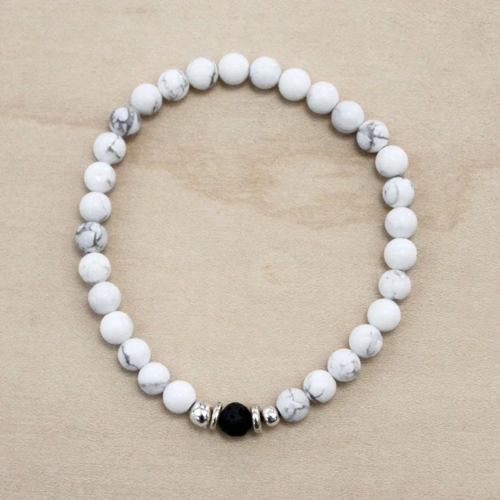 The Jude - Semi-precious Howlite Bracelet