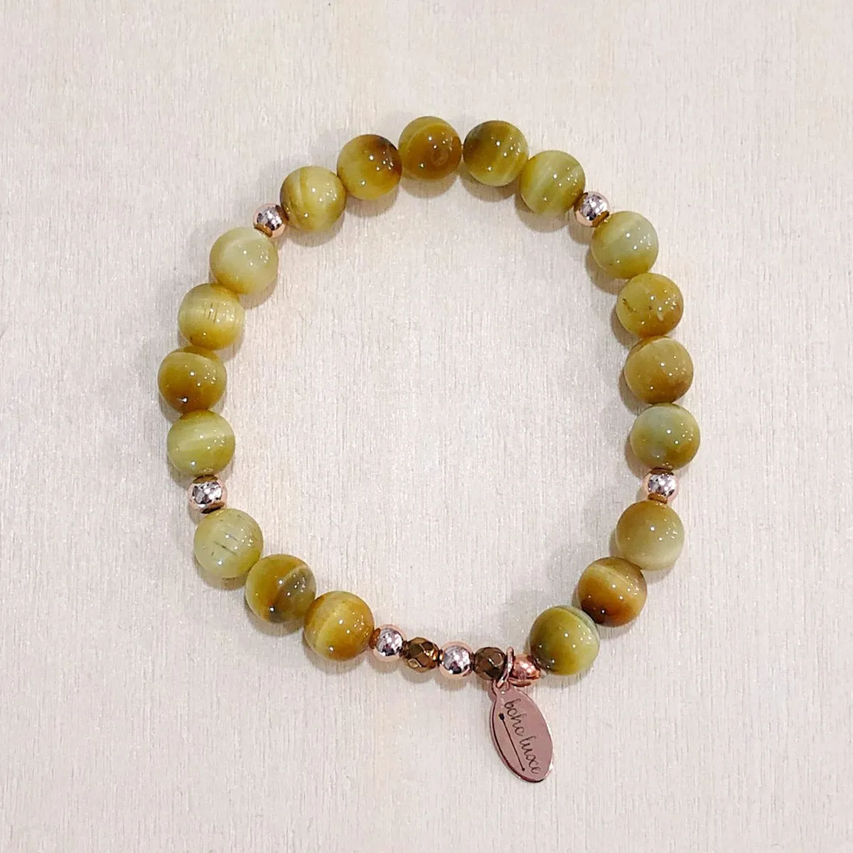The Sierra -  Natural golden tiger eye  - Semi-precious beads