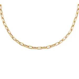 Thick Chain Link Necklace 14K