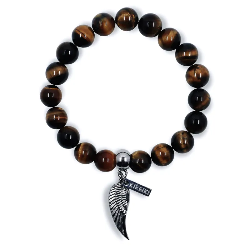Tigers Eye Gemstone Charm Bracelet