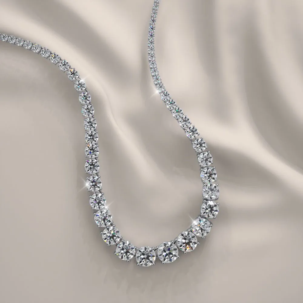 Timeless Dreams Tennis Diamond Necklace with 8.15 ct.(finished)