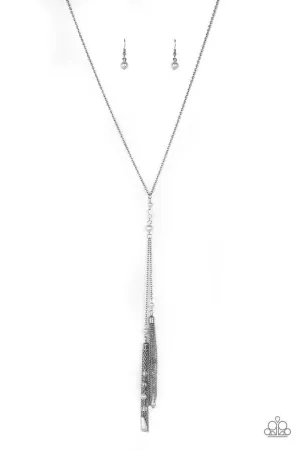 Timeless Tassels - Silver Necklace
