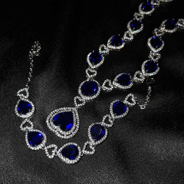 Titanic Heart of Ocean Bracelets Necklaces for Women Jewelry Sets