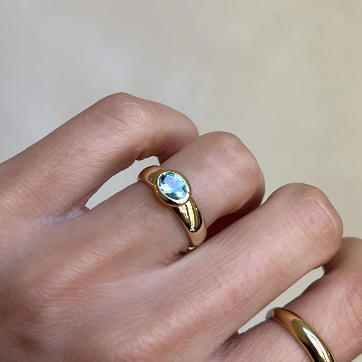 Topaz Bezel Ring