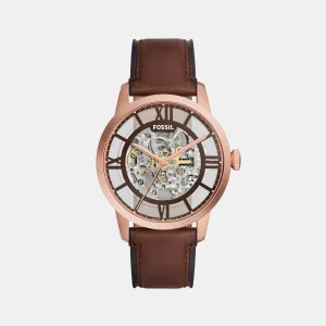 Townsman Men Automatic Brown Dial Analog Leather Watch ME3259