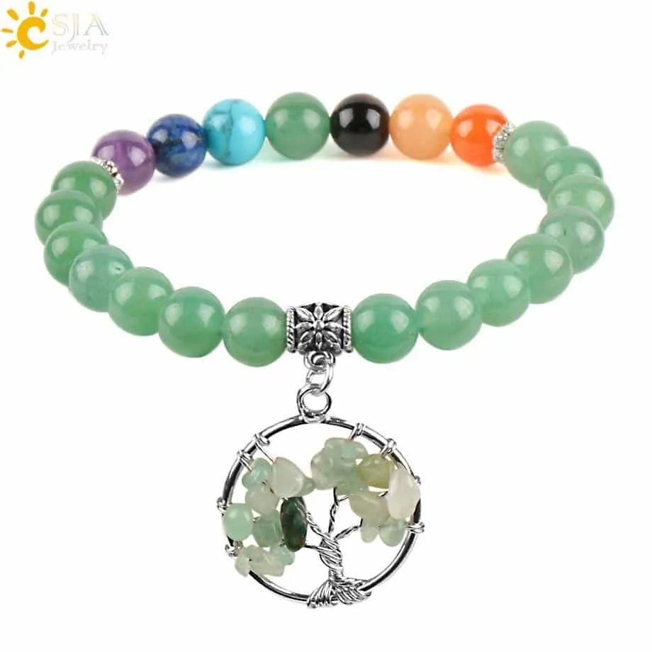 Tree of Life Natural Stones Bracelet