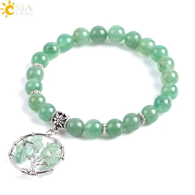 Tree of Life Natural Stones Bracelet