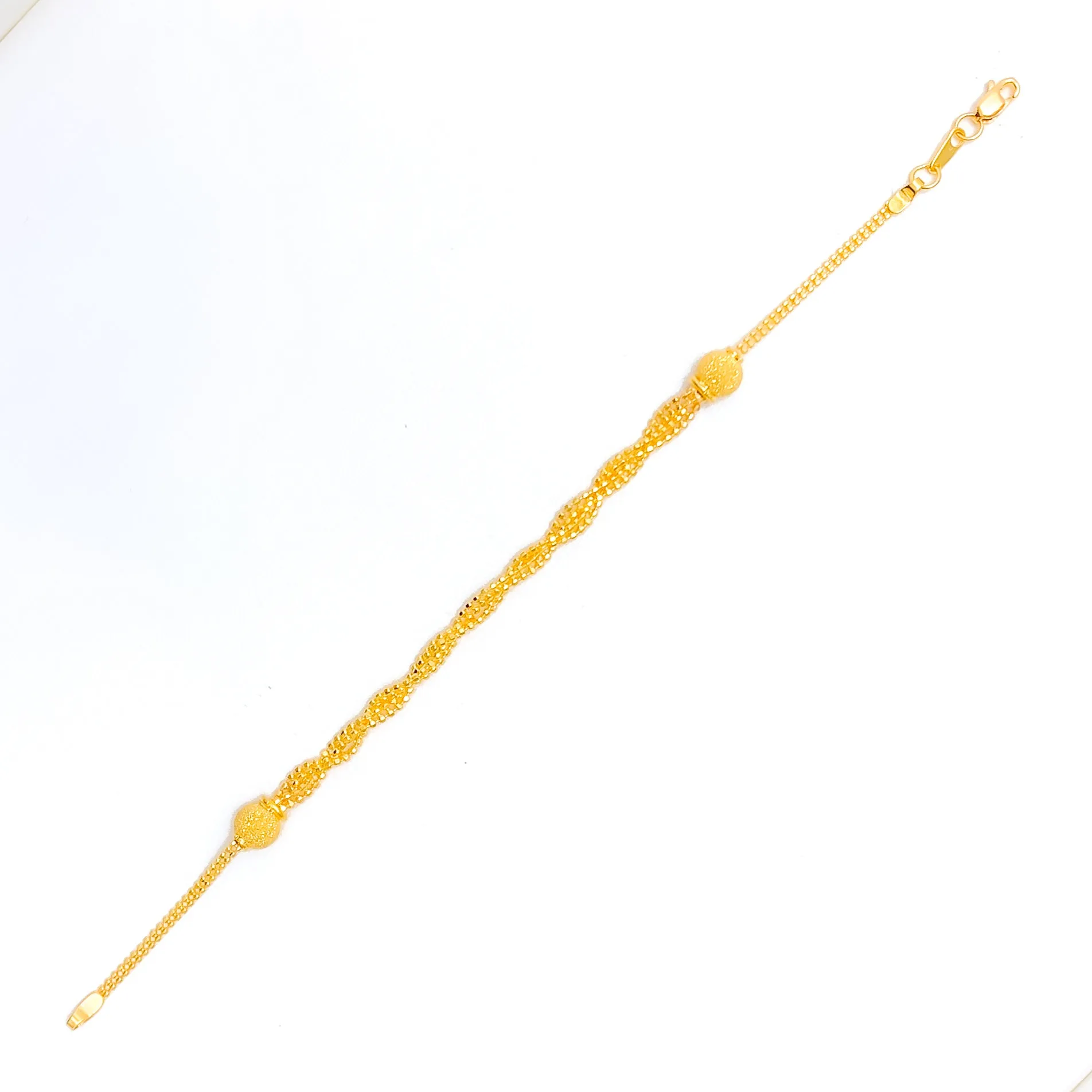 Trendy Chic 22K Gold Bracelet