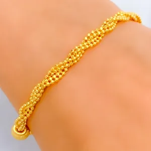 Trendy Chic 22K Gold Bracelet