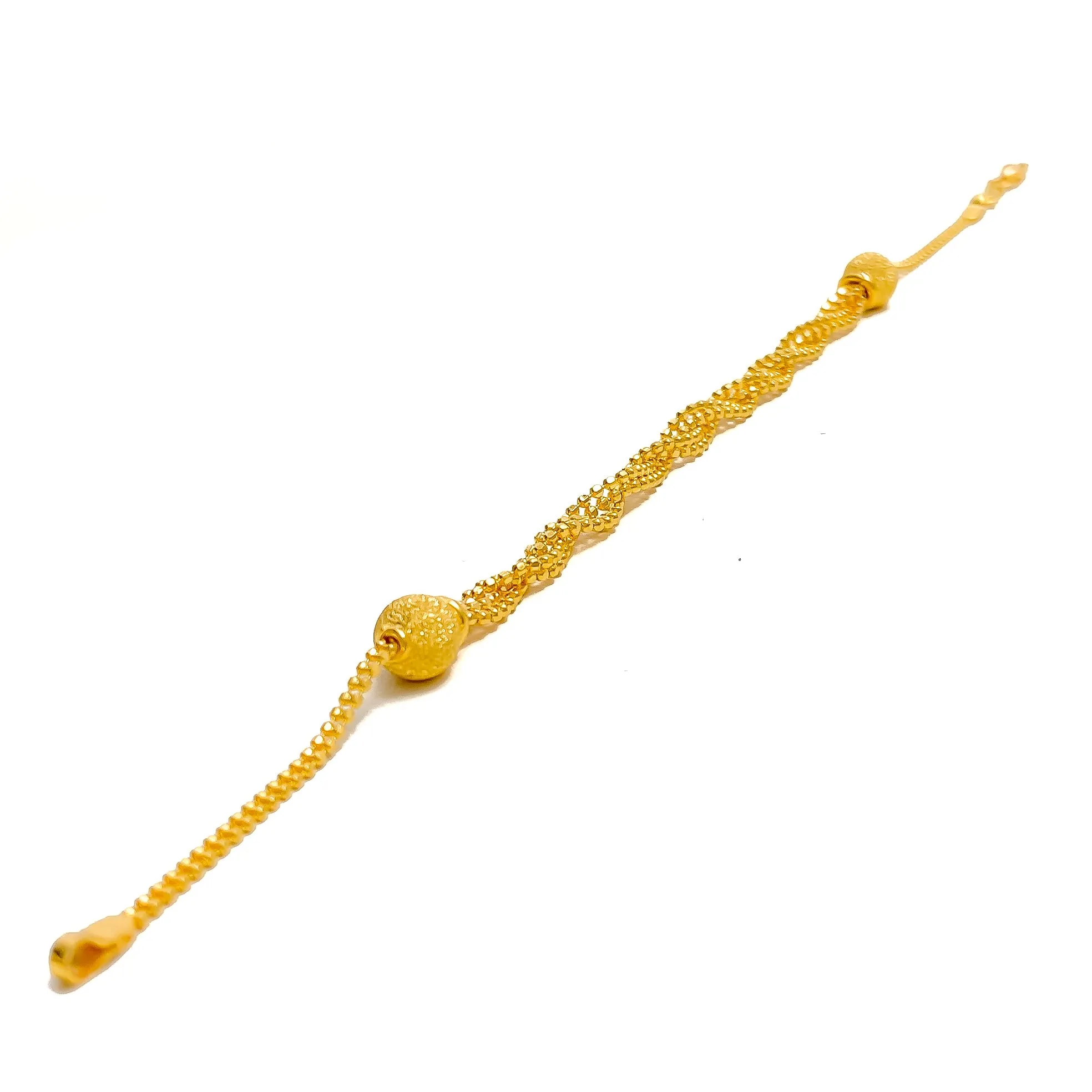 Trendy Chic 22K Gold Bracelet
