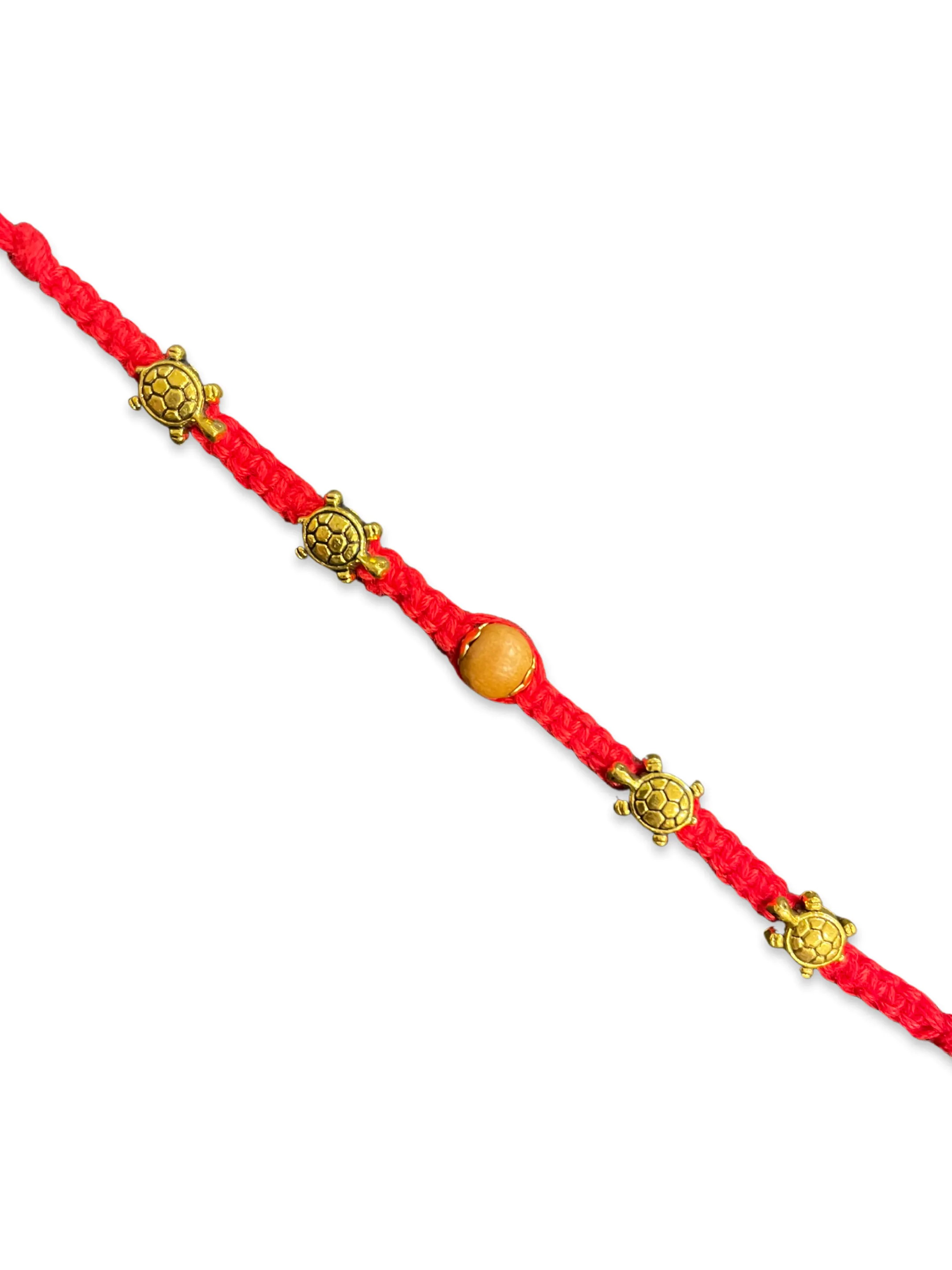 Trendy Designer Rakhi Tortoise/Turtle Designs On Red Thread Rakhi For Raksha Bandhan