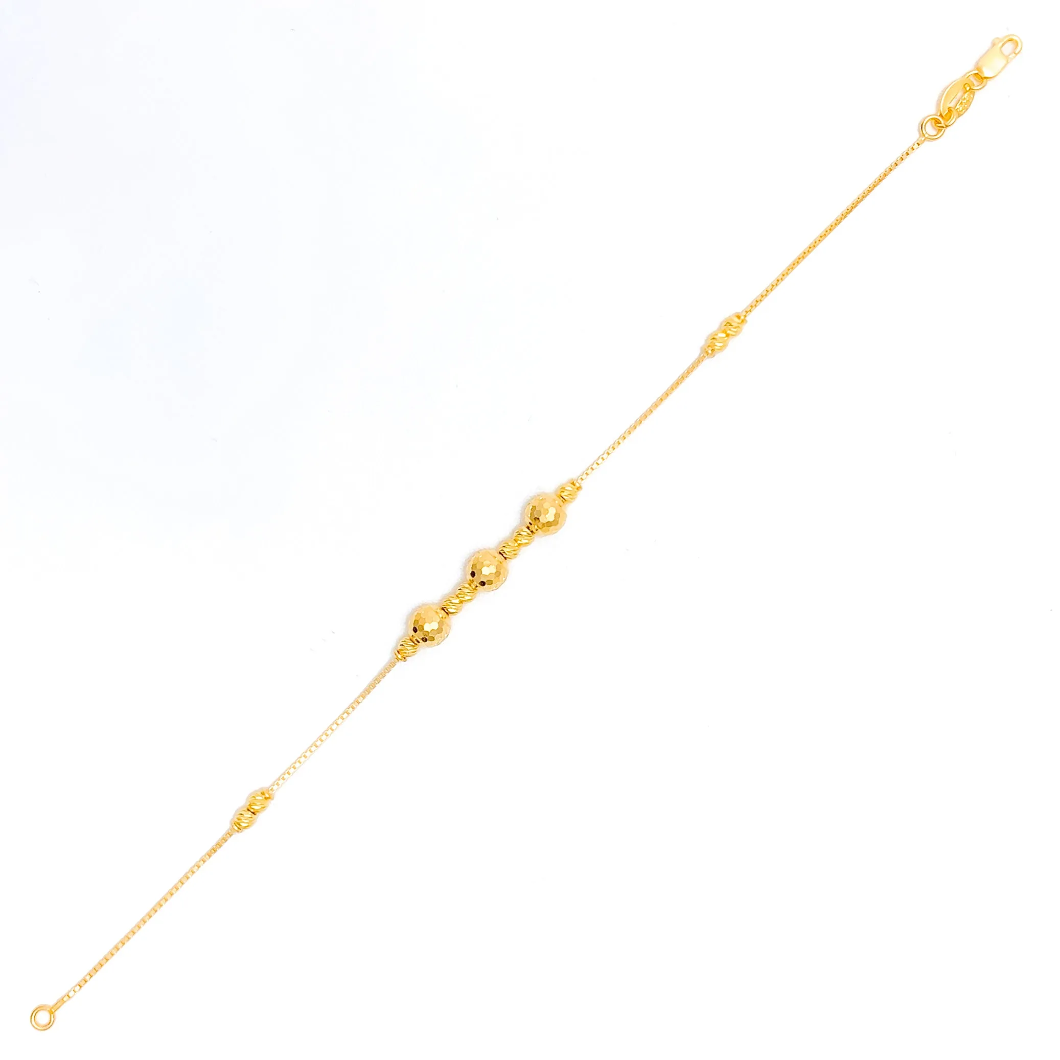 Trendy Dynamic 22k Gold Bracelet