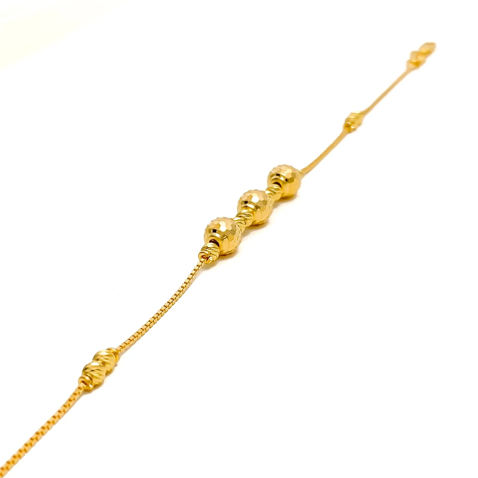Trendy Dynamic 22k Gold Bracelet