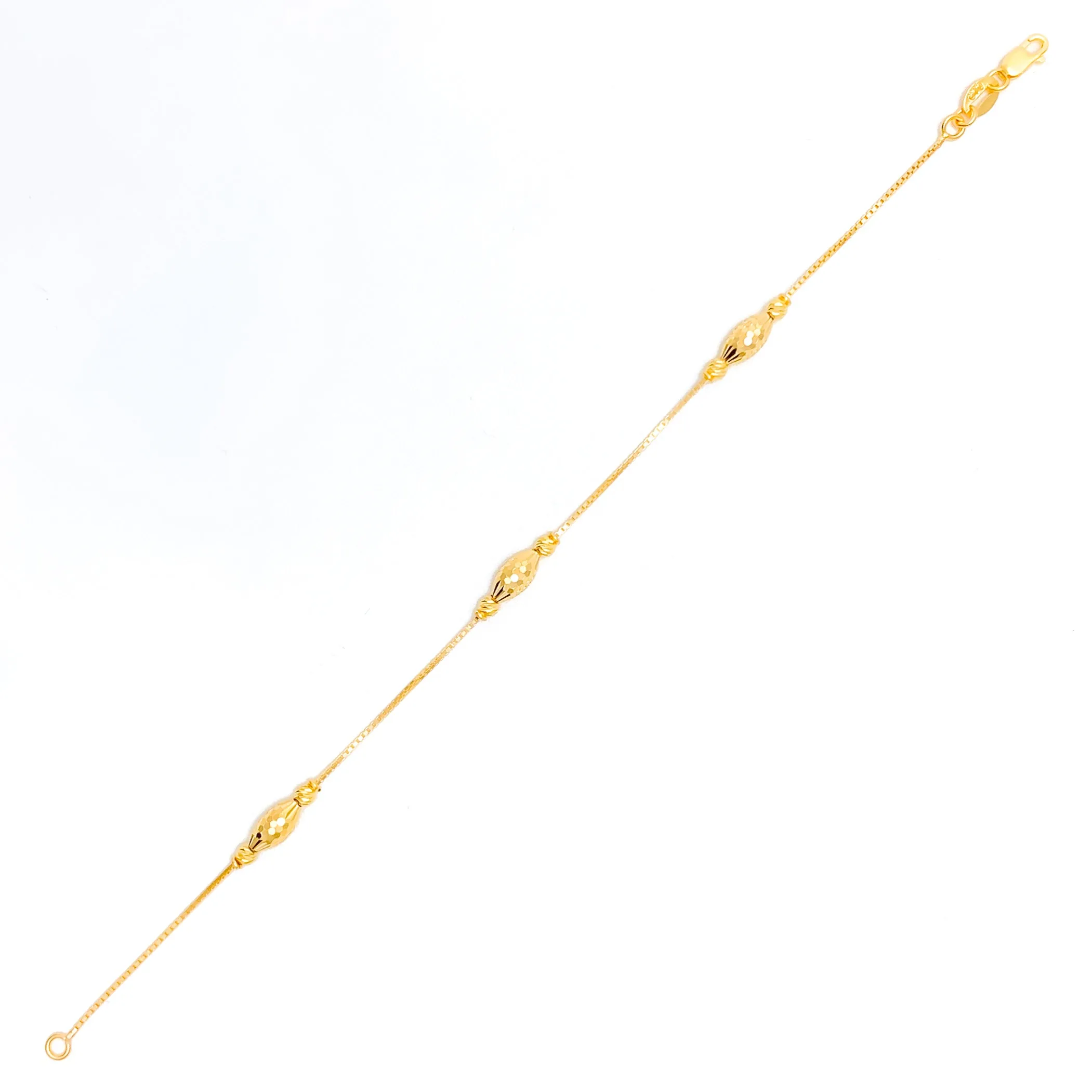 Trendy Dynamic 22k Gold Bracelet