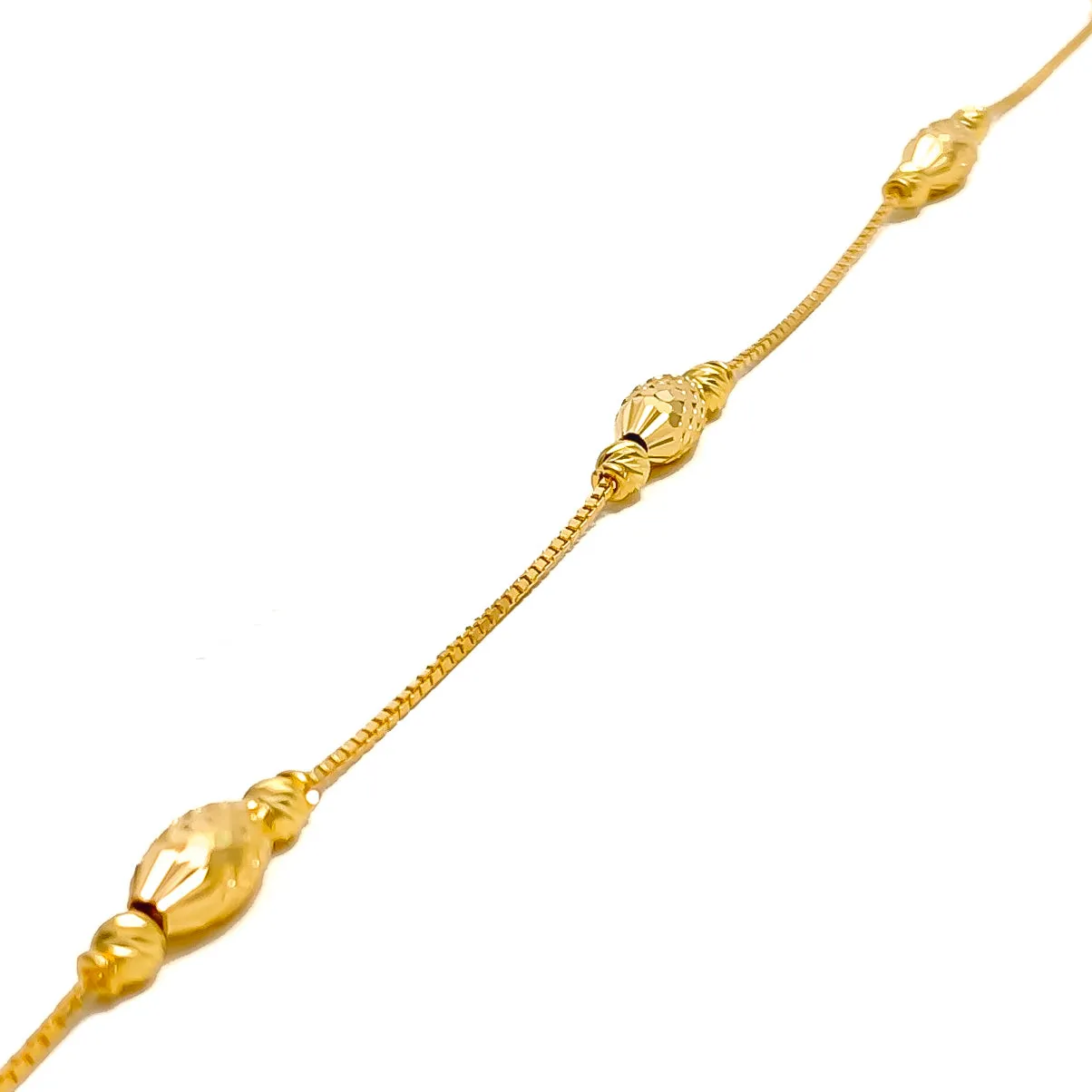 Trendy Dynamic 22k Gold Bracelet