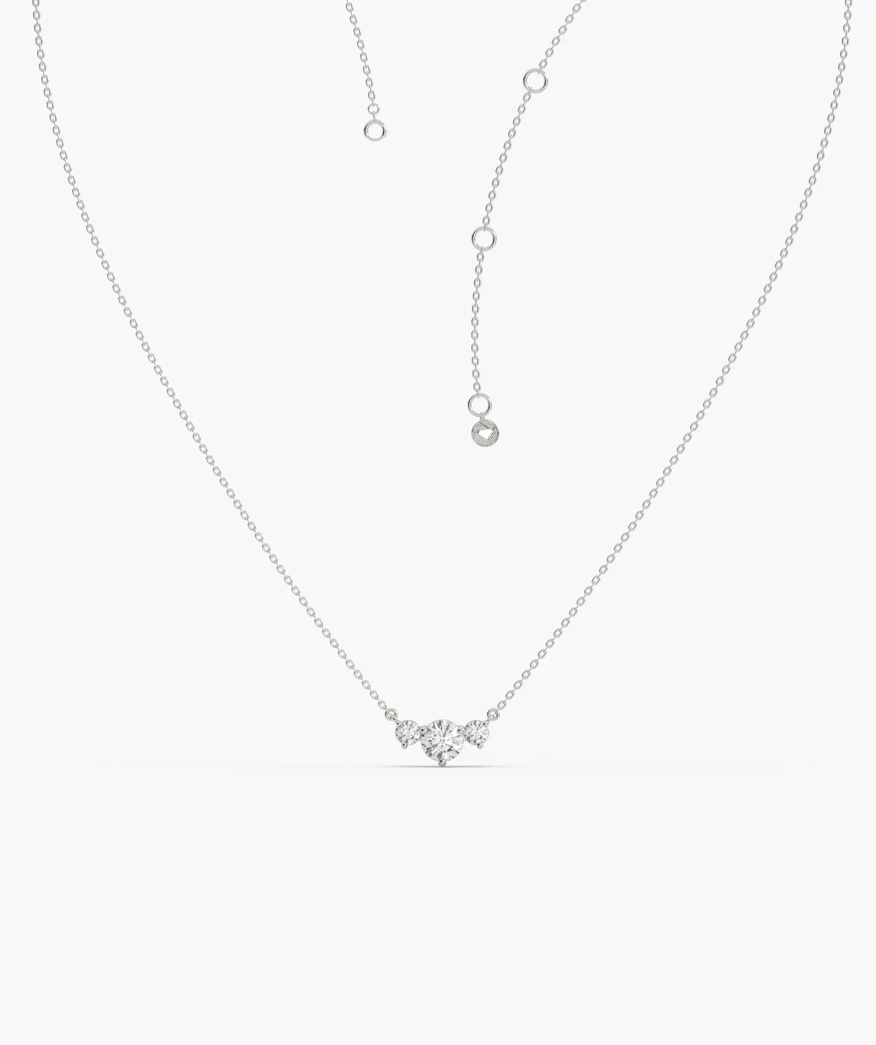 Triple Brilliance Gold Necklace