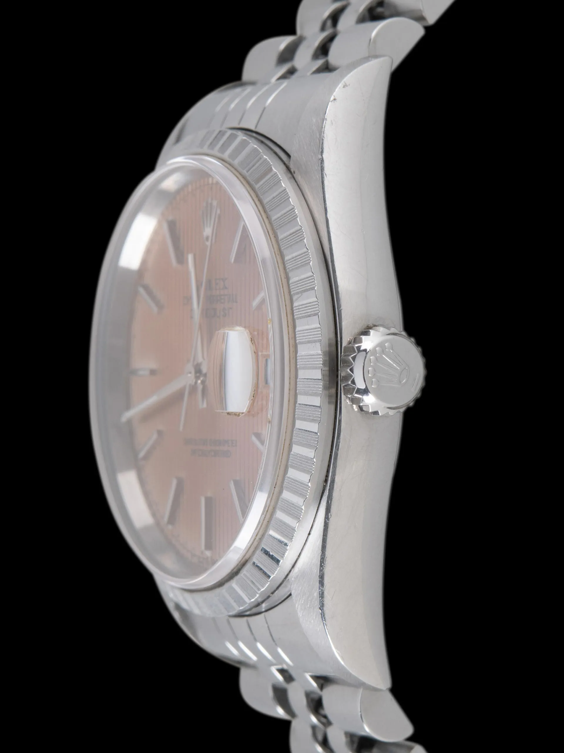 Tropical 1997 Rolex Datejust (Ref. 16220) Peach "Tapestry" Dial