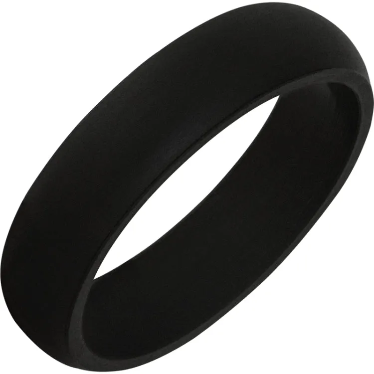 TruBand Silicone Classic Black Ring