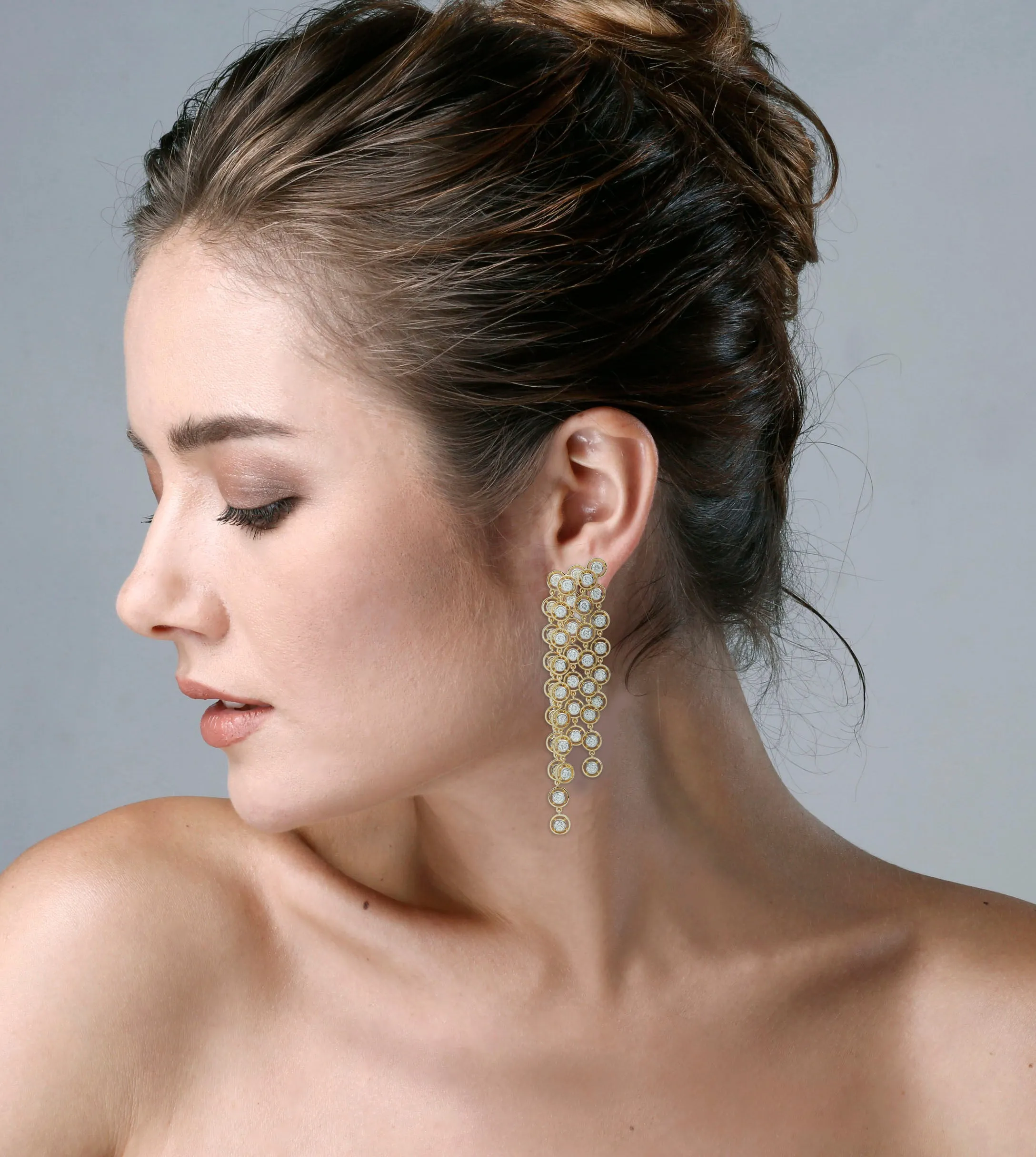 Twist Le Petite Kaleidoscope cascading Diamond Earrings