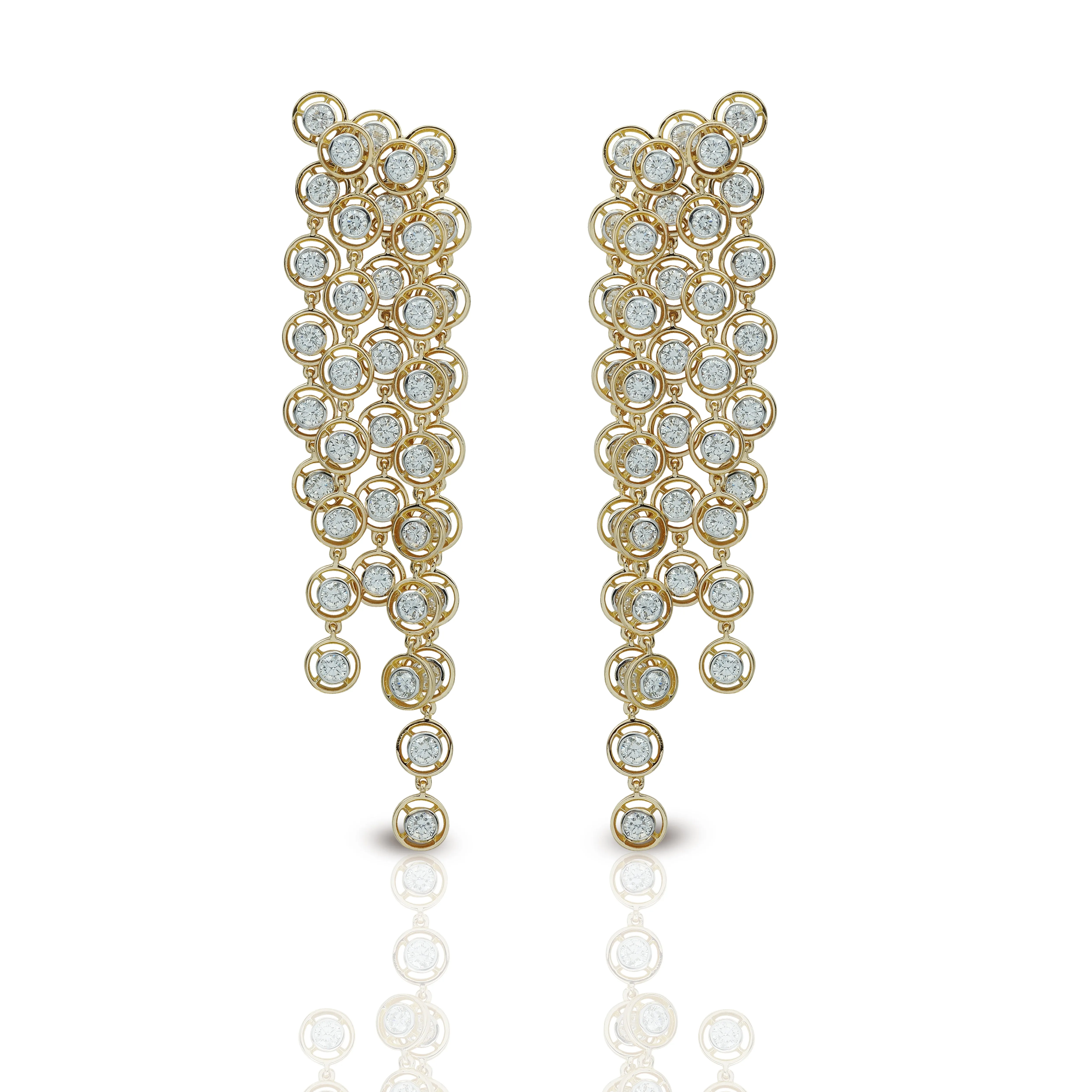 Twist Le Petite Kaleidoscope cascading Diamond Earrings