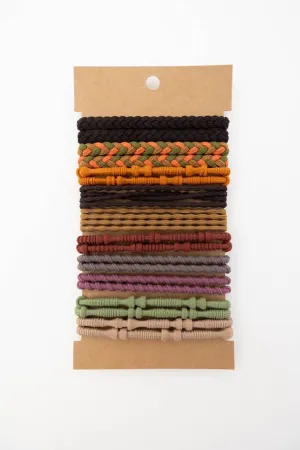 Twists & Braids Stackable Hair Tie Bracelet Set