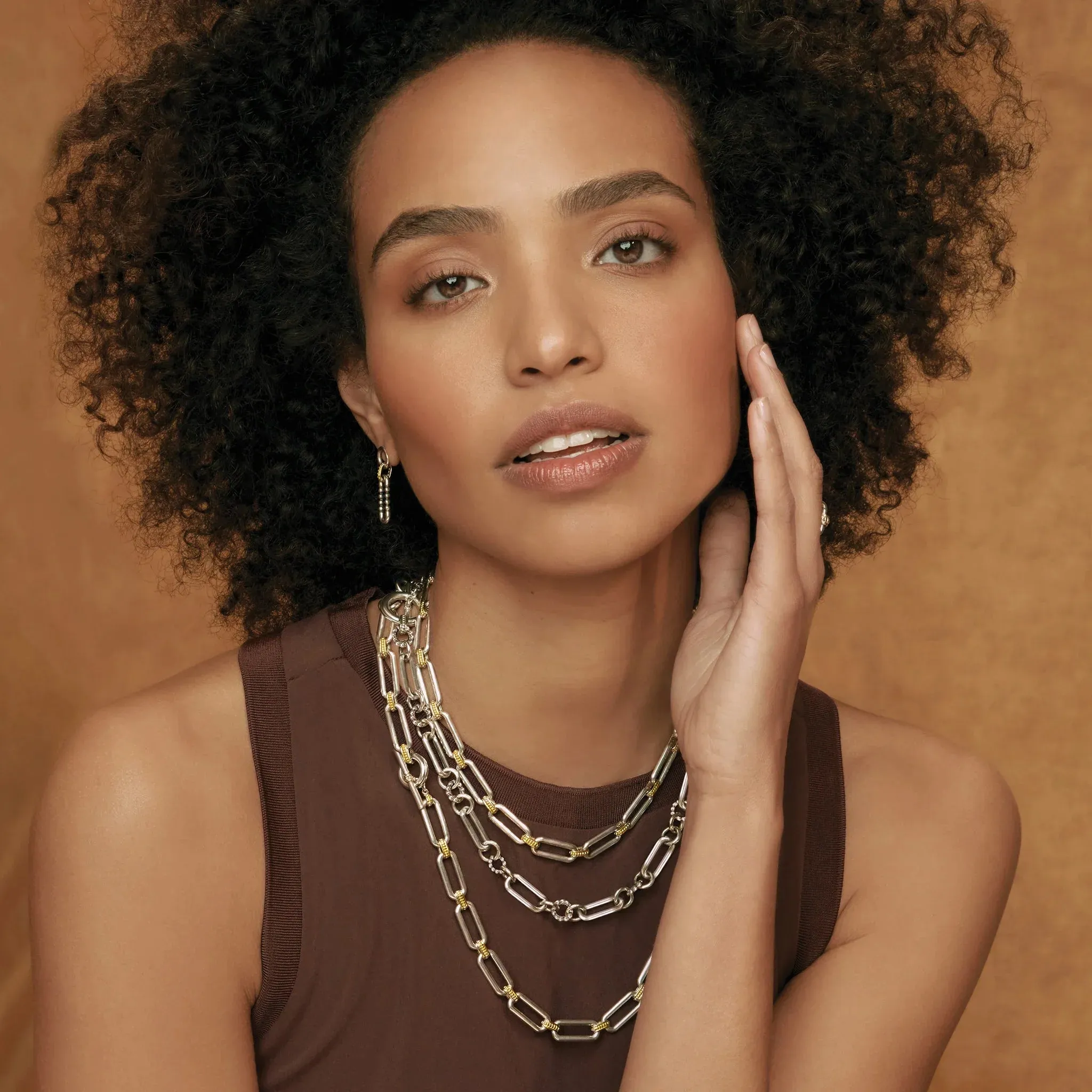 Two-Tone Link Necklace