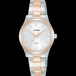 Two Toned Stainless Steel Ladies Dress Watch 50M