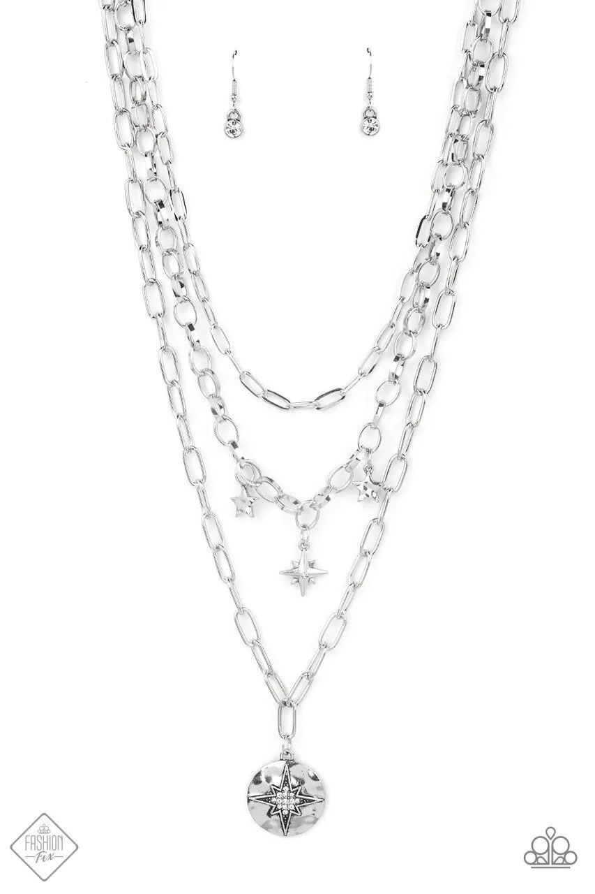 Under the Northern Lights White Paparazzi Necklace