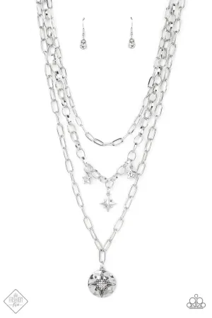 Under the Northern Lights White Paparazzi Necklace
