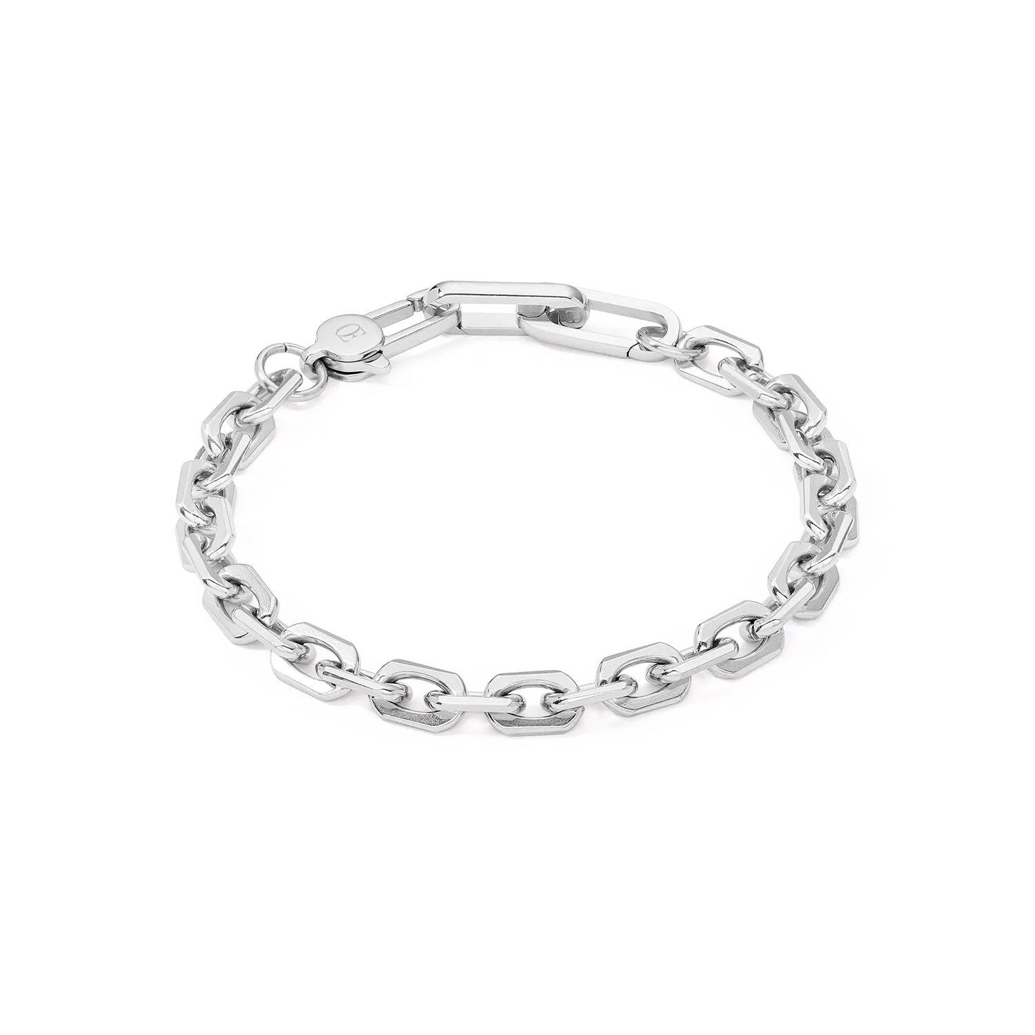Unisex bracelet link chain silver