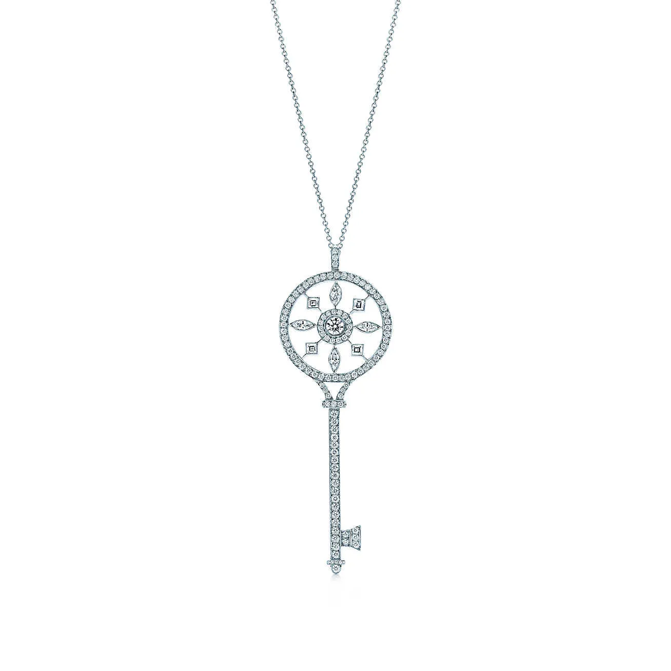 Unlock Happiness Kaleidoscope Key Pendant Necklace